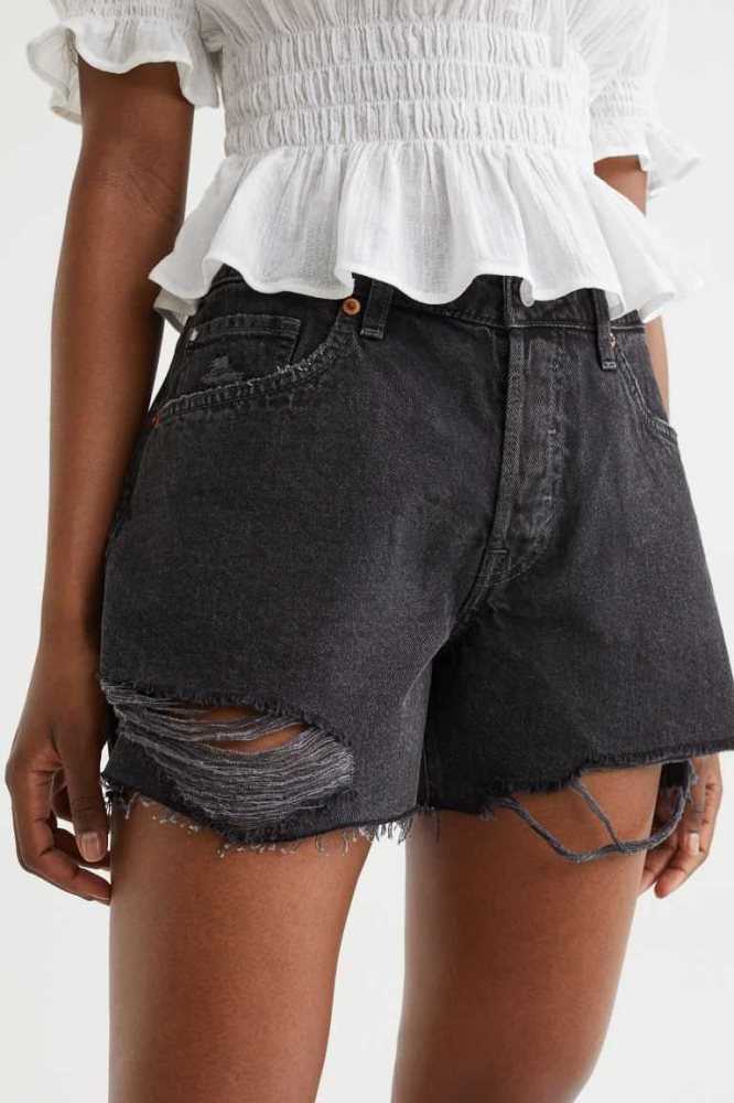 Bermudas H&M 90's Boyfriend Low Denim Mujer Azules Claro | 067541XOA