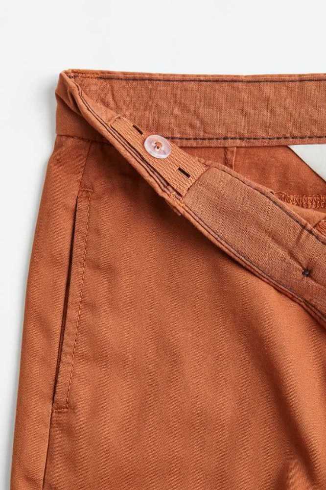 Bermudas H&M Algodon Chino Niños Rojos Naranjas | 763890SNJ