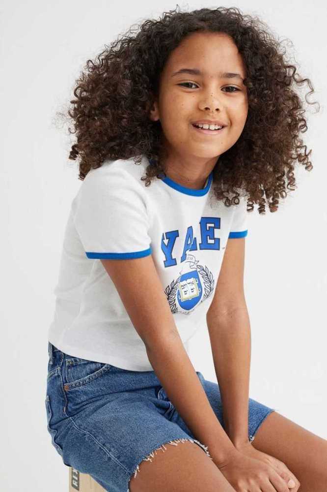 Bermudas H&M Algodon Denim Bermuda Niños Azules | 207354TPC