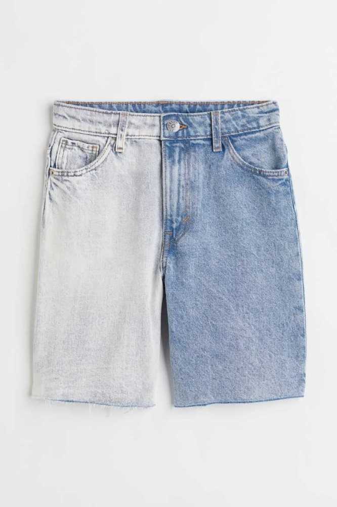 Bermudas H&M Algodon Denim Bermuda Niños Azules | 207354TPC