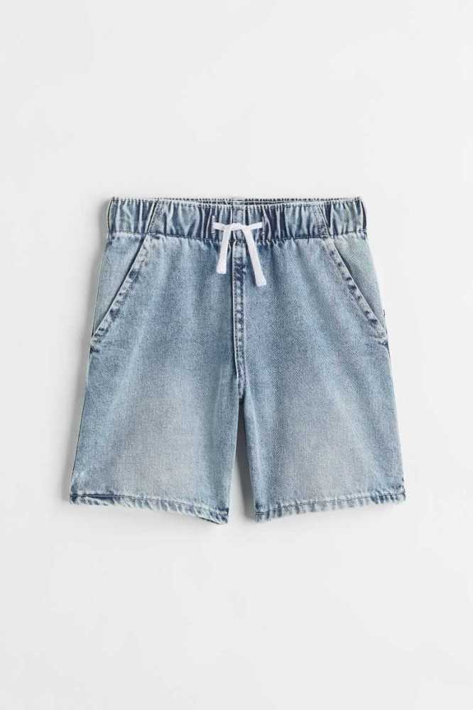 Bermudas H&M Algodon Denim Niños Azules Claro | 918205CIV