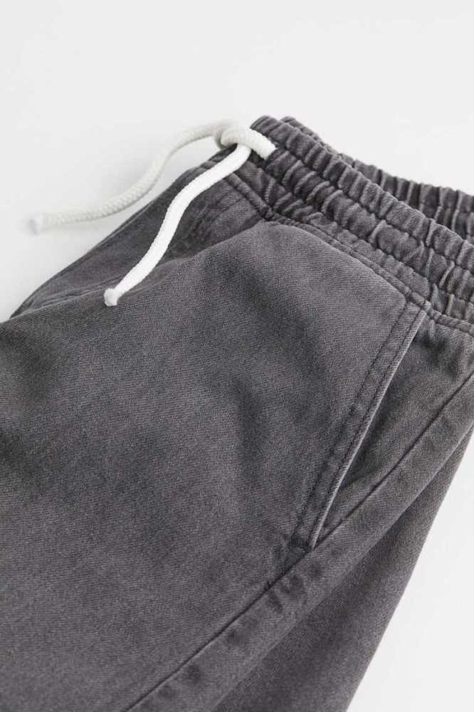 Bermudas H&M Algodon Denim Niños Grises Oscuro | 358947RMB