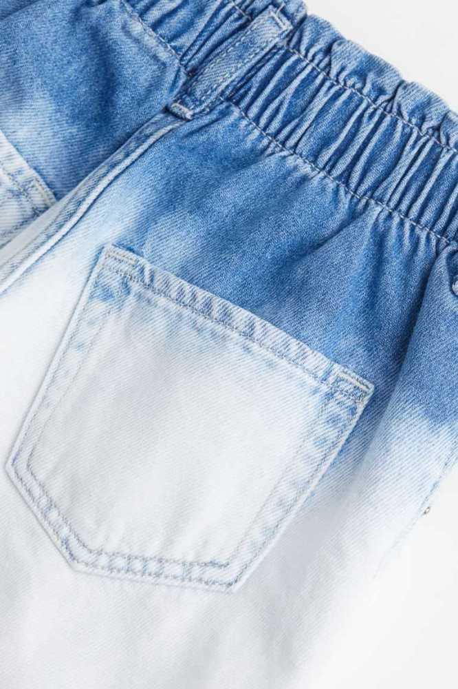 Bermudas H&M Algodon Denim Paper-bag Niños Azules Blancos | 062741KWL