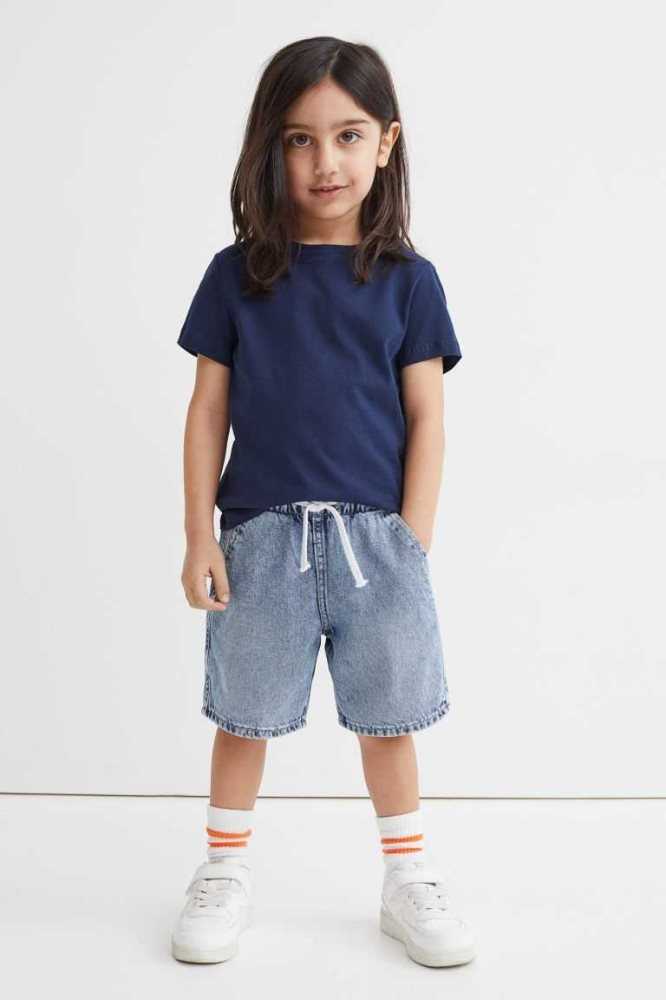 Bermudas H&M Algodon Denim Pull-on Niños Azules | 149750WFR