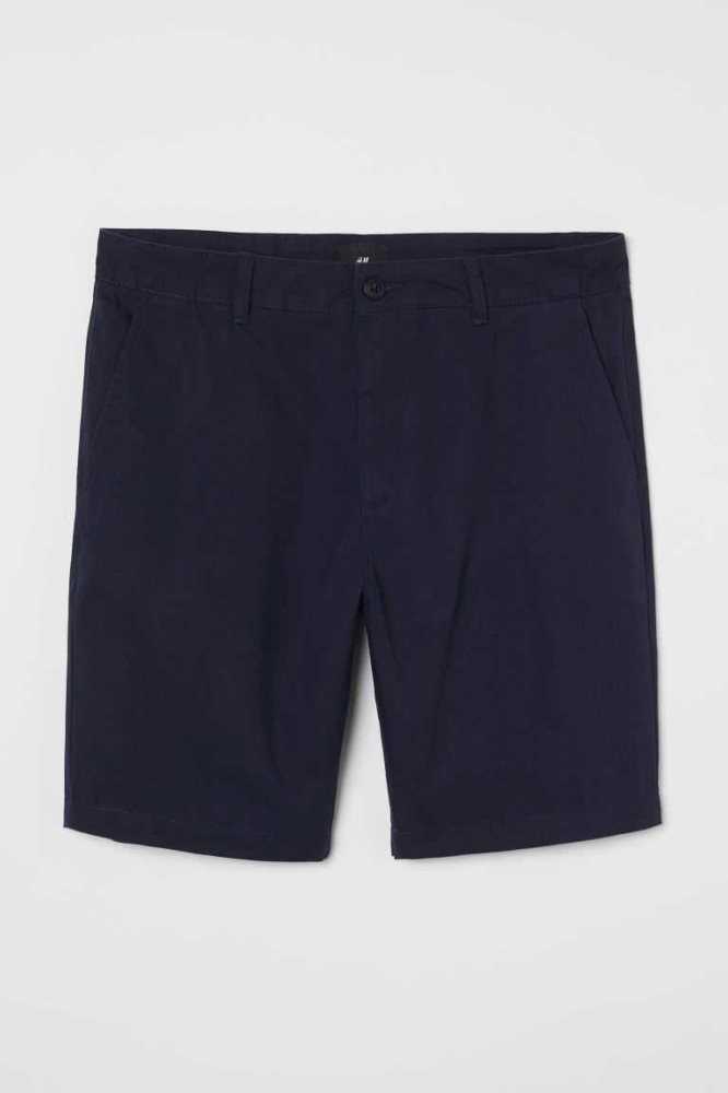 Bermudas H&M Algodon Hombre Negros | 867430QPZ