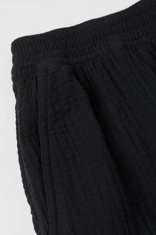 Bermudas H&M Algodon Mujer Negros | 052814SEX