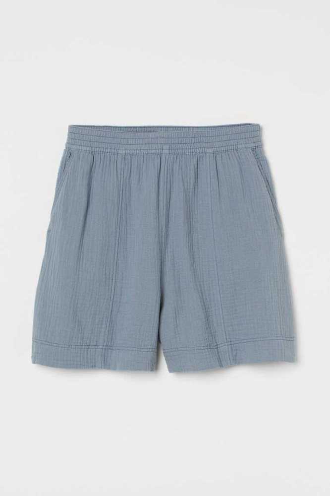 Bermudas H&M Algodon Mujer Negros | 052814SEX