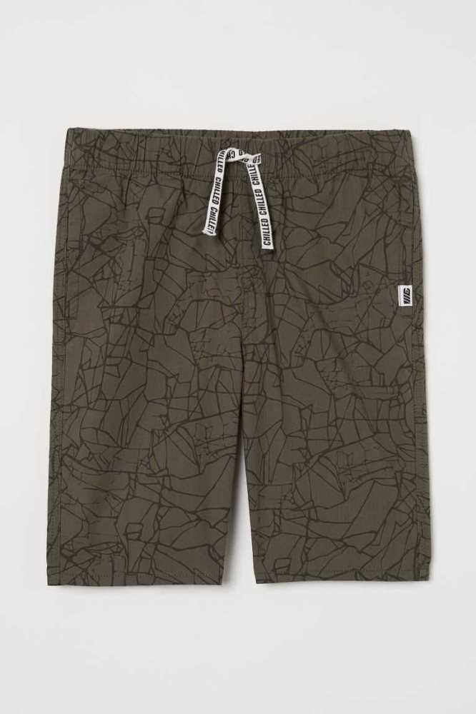 Bermudas H&M Algodon Niños Grises Oscuro | 609814IZQ