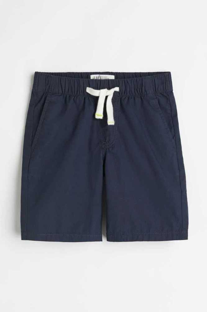 Bermudas H&M Algodon Niños Negros | 932684SZQ