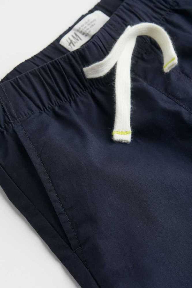 Bermudas H&M Algodon Niños Negros | 932684SZQ