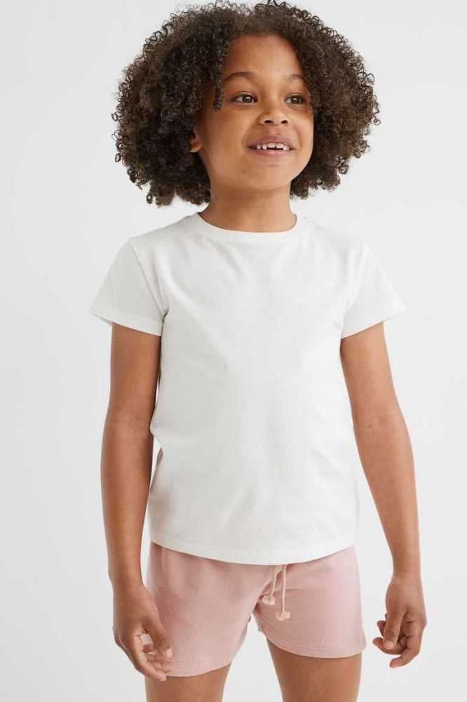 Bermudas H&M Algodon Niños Rosas | 645382PKV