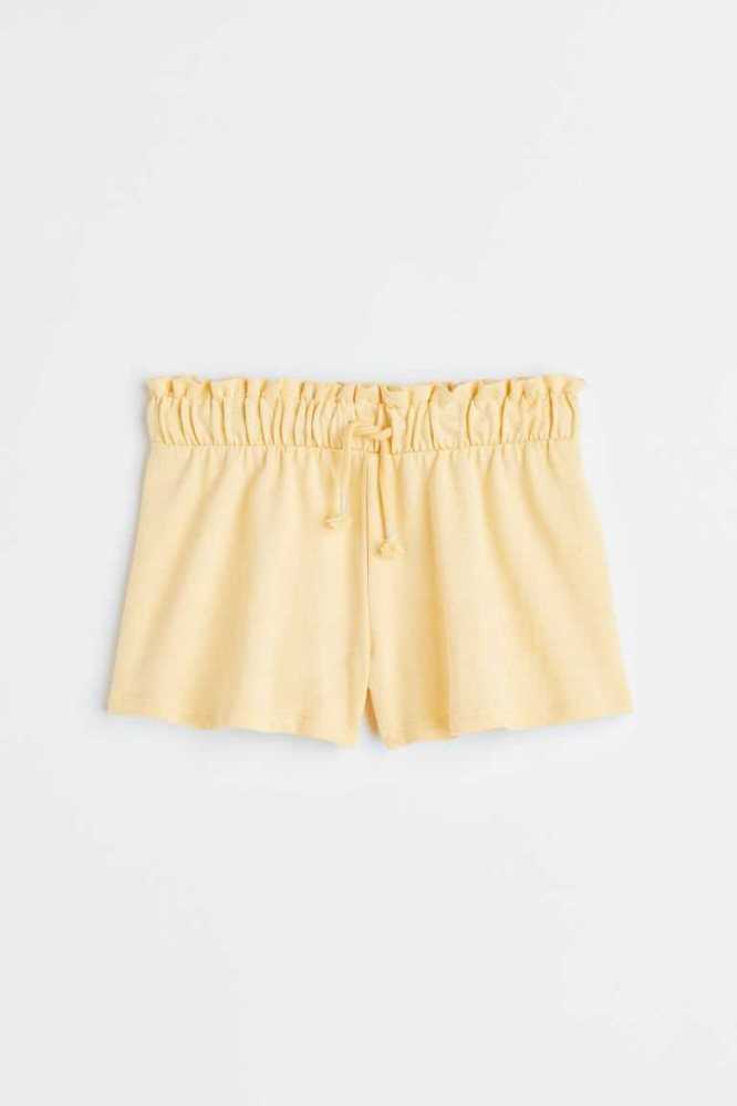 Bermudas H&M Algodon Pull-on Niños Amarillos Claro | 863452EWG