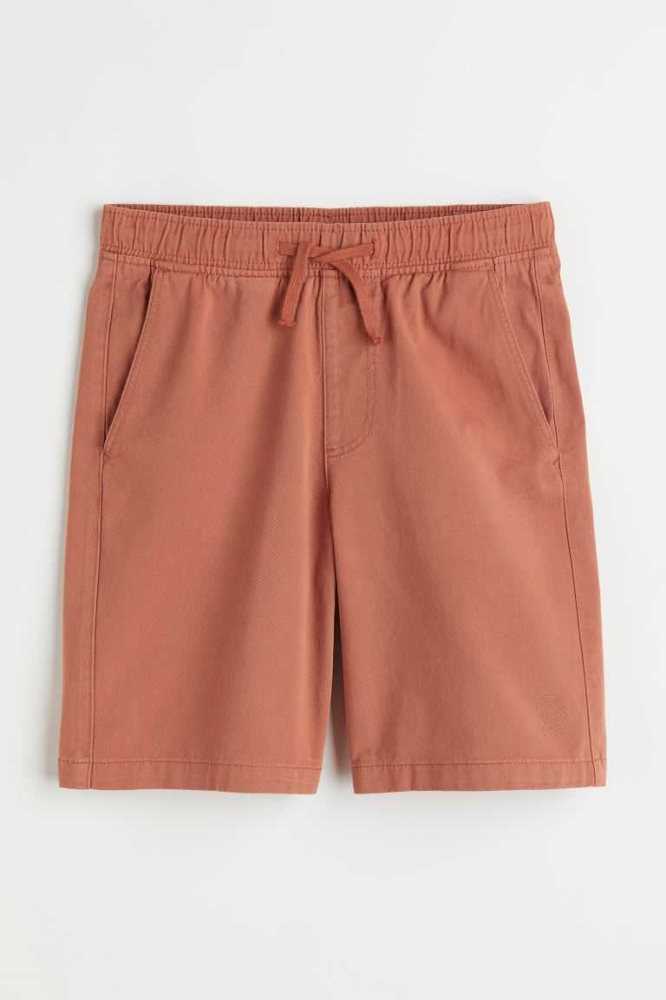 Bermudas H&M Algodon Twill Chino Niños Grises Oscuro | 250316IBT