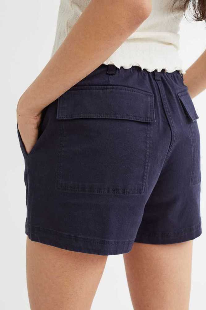 Bermudas H&M Algodon Twill Mujer Rosas Claro | 190723JET