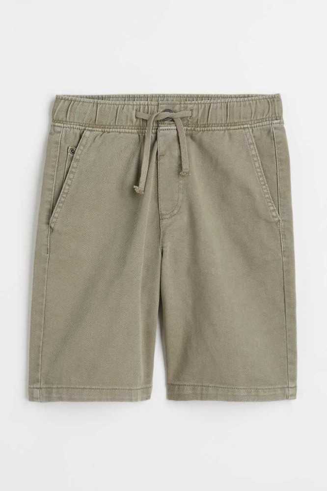 Bermudas H&M Algodon Twill Niños Azules Oscuro | 406189VYF