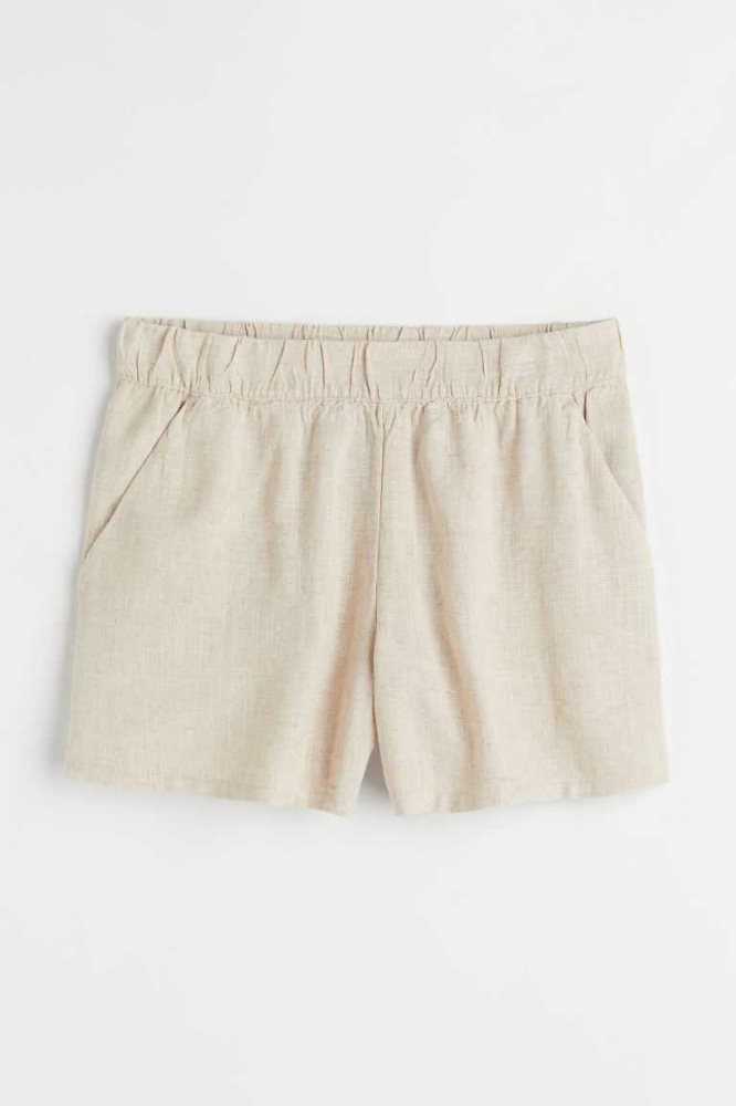 Bermudas H&M Anchos-cut Mujer Azules Claro | 865927AGT