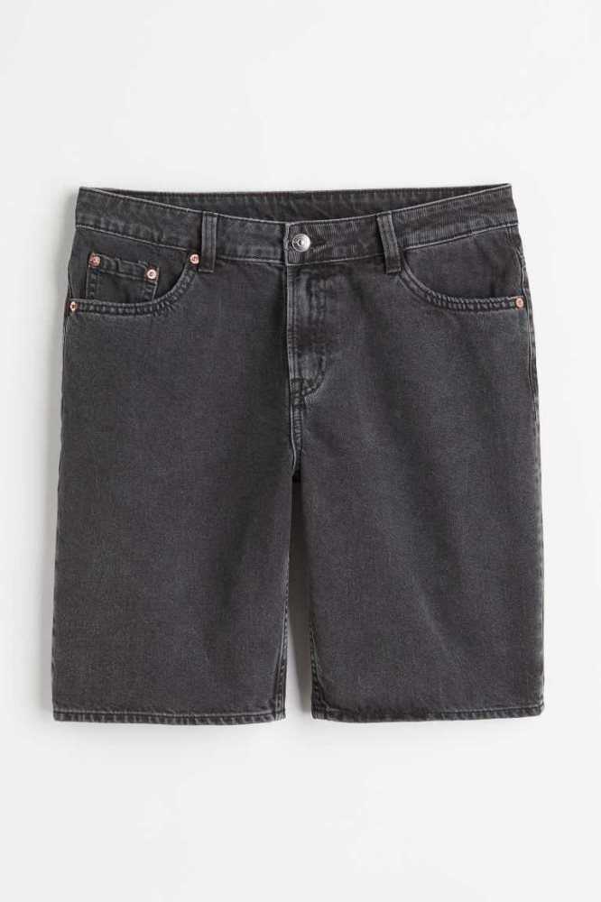 Bermudas H&M Bermuda Low Mujer Negros Azules | 793865WMR