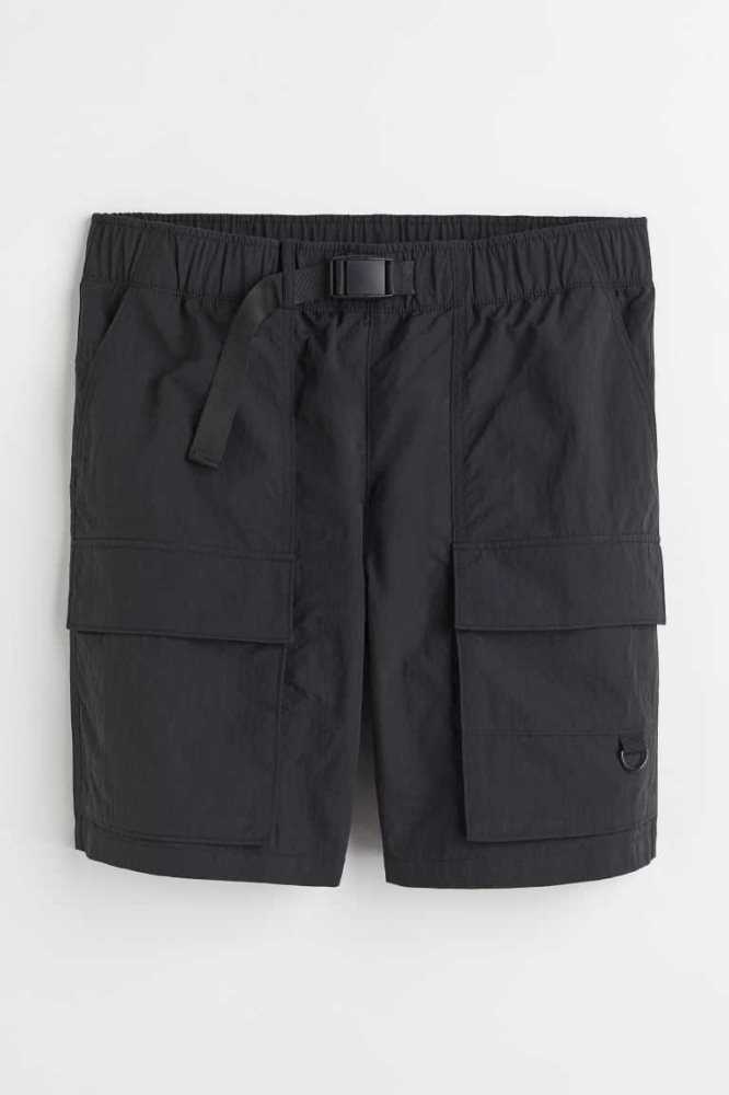 Bermudas H&M Cargo Hombre Kaki Verdes | 174926INQ