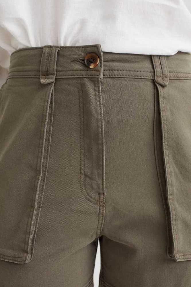 Bermudas H&M Cargo Mujer Creme | 294301XRJ