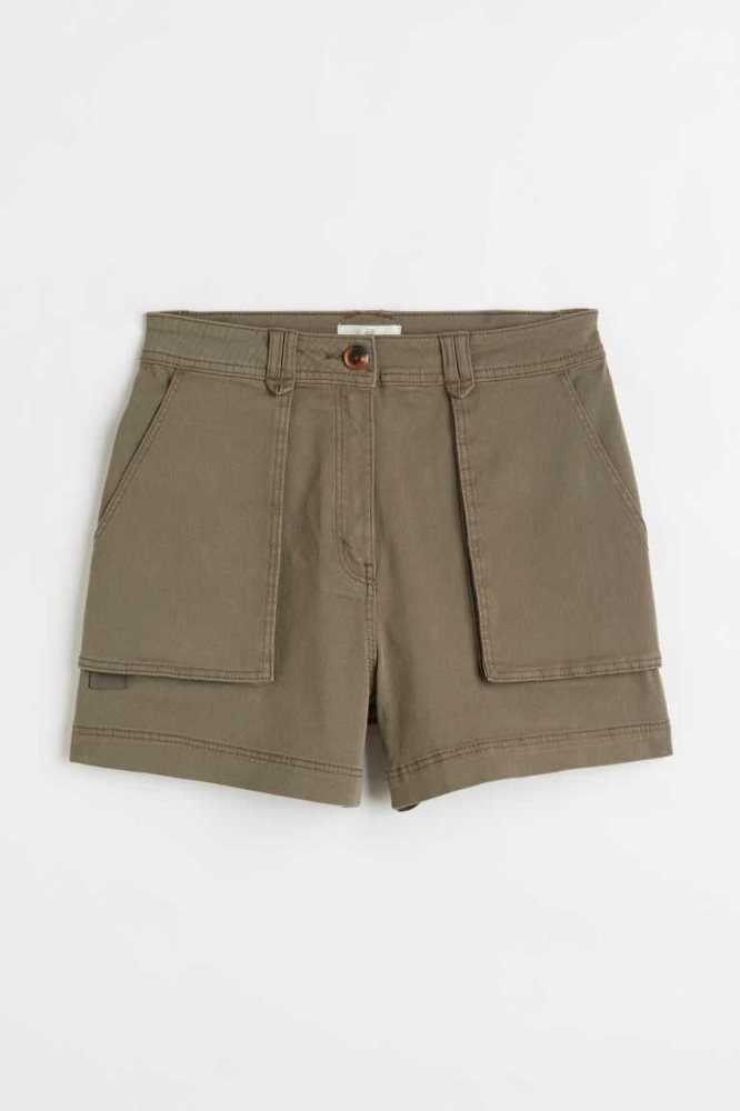 Bermudas H&M Cargo Mujer Creme | 294301XRJ