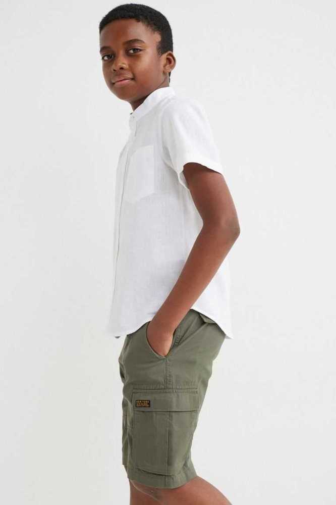 Bermudas H&M Cargo Niños Azules Oscuro | 941086OWV