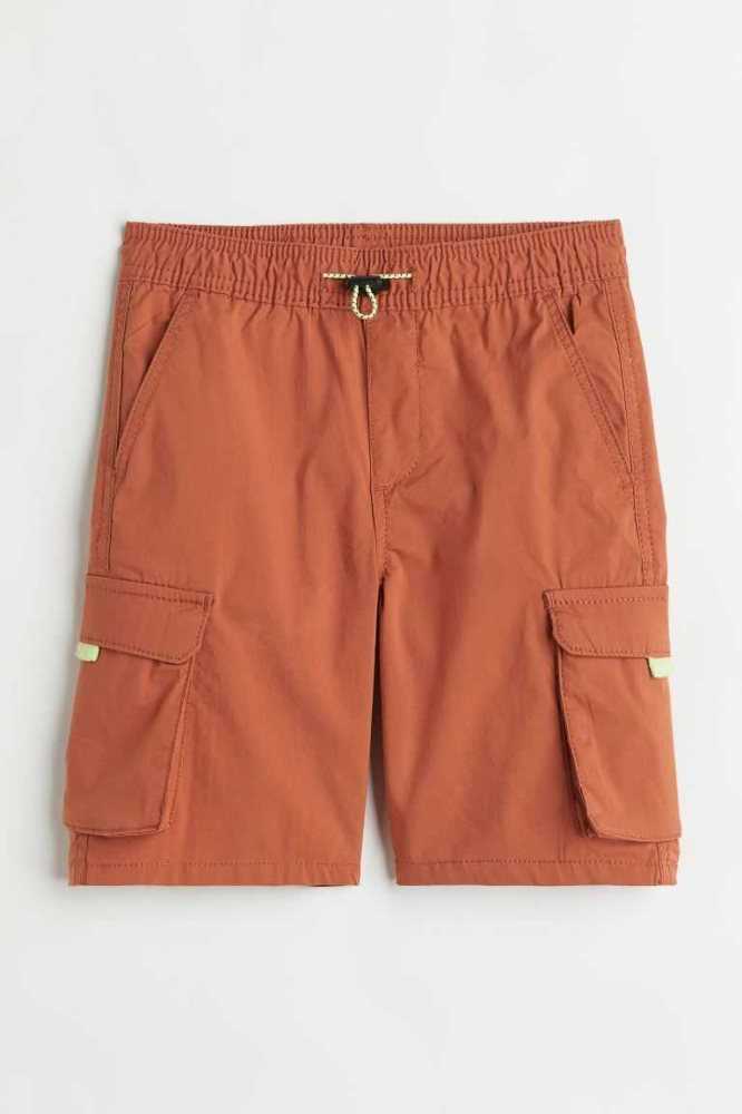 Bermudas H&M Cargo Niños Kaki Claro Verdes | 581406SAO