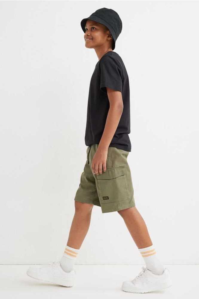 Bermudas H&M Cargo Niños Kaki Verdes | 697132EAT