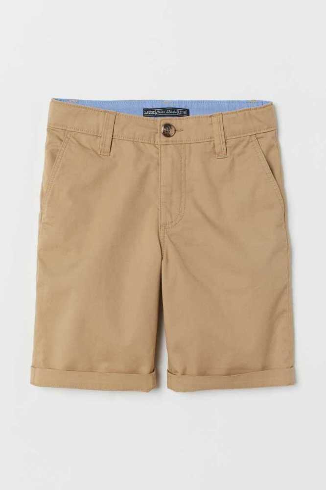 Bermudas H&M Chino Niños Beige | 086479HGA