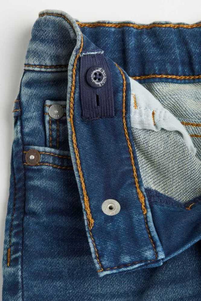 Bermudas H&M Comodidad Stretch Denim Niños Azules | 027198BIX