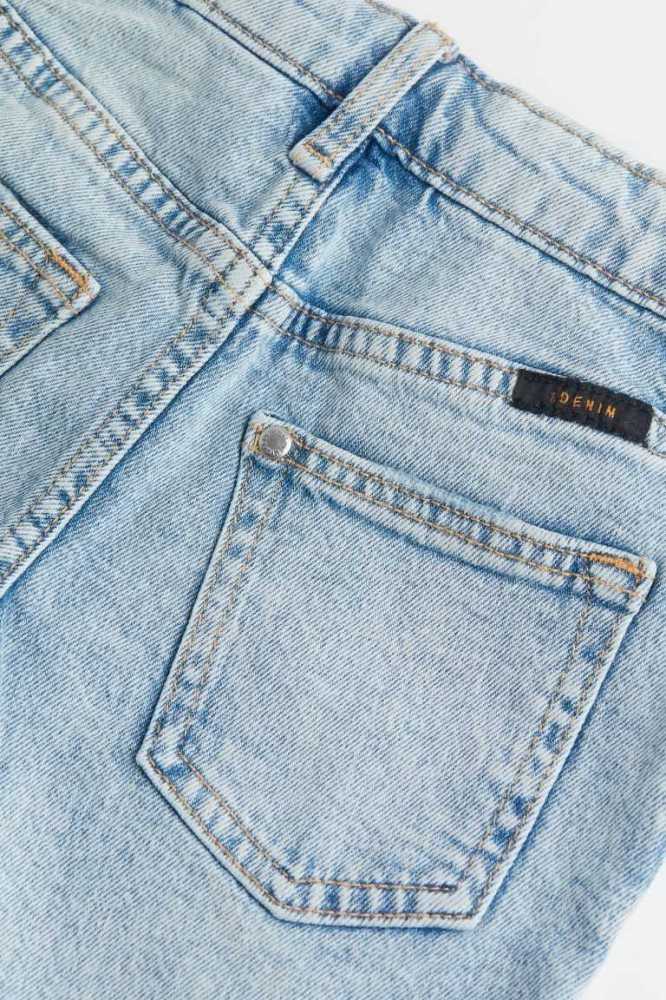 Bermudas H&M Comodidad Stretch Denim Niños Azules Claro | 273948NQV