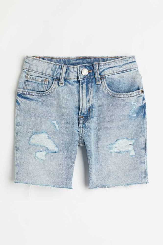 Bermudas H&M Comodidad Stretch Denim Niños Azules | 285746OMY