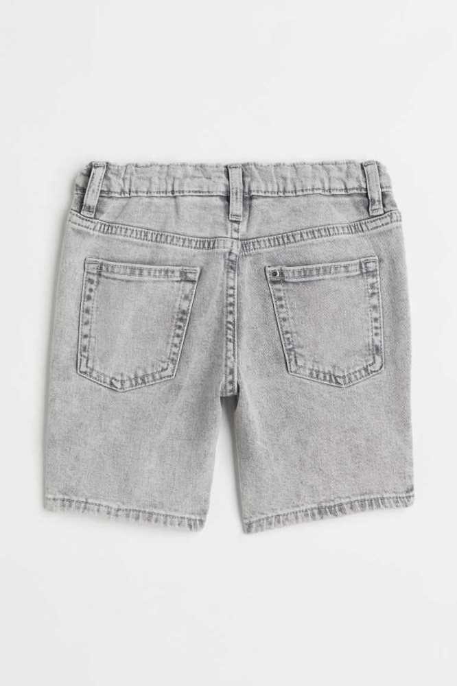 Bermudas H&M Comodidad Stretch Loose Fit Denim Niños Azules Claro | 023619HFA