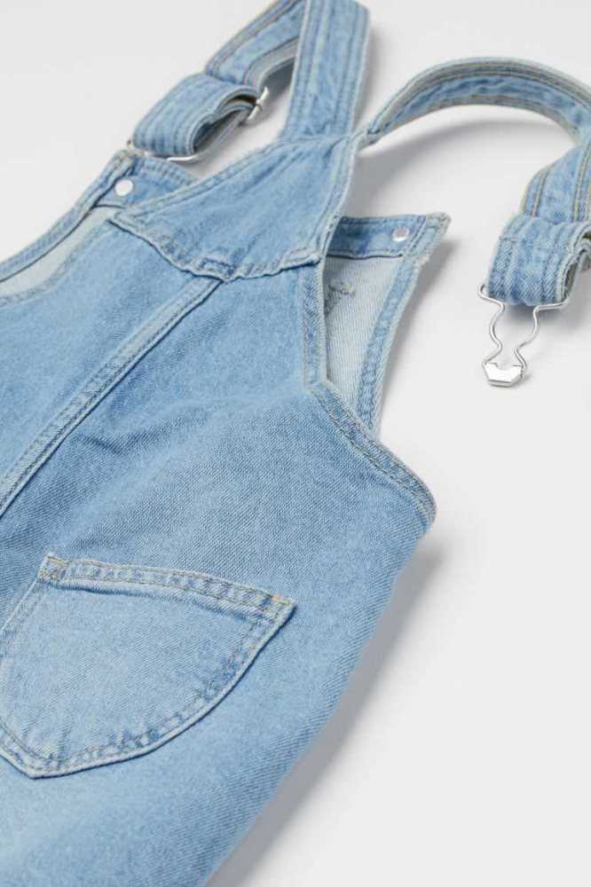 Bermudas H&M Comodidad Stretch Overall Niños Azules Claro | 356049ADC