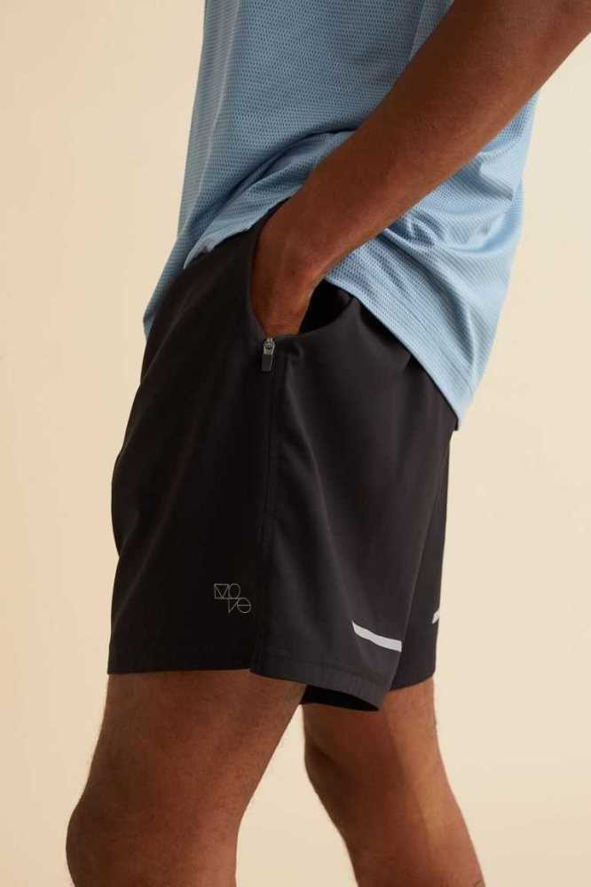 Bermudas H&M Correr Hombre Grises Claro | 473298FRB