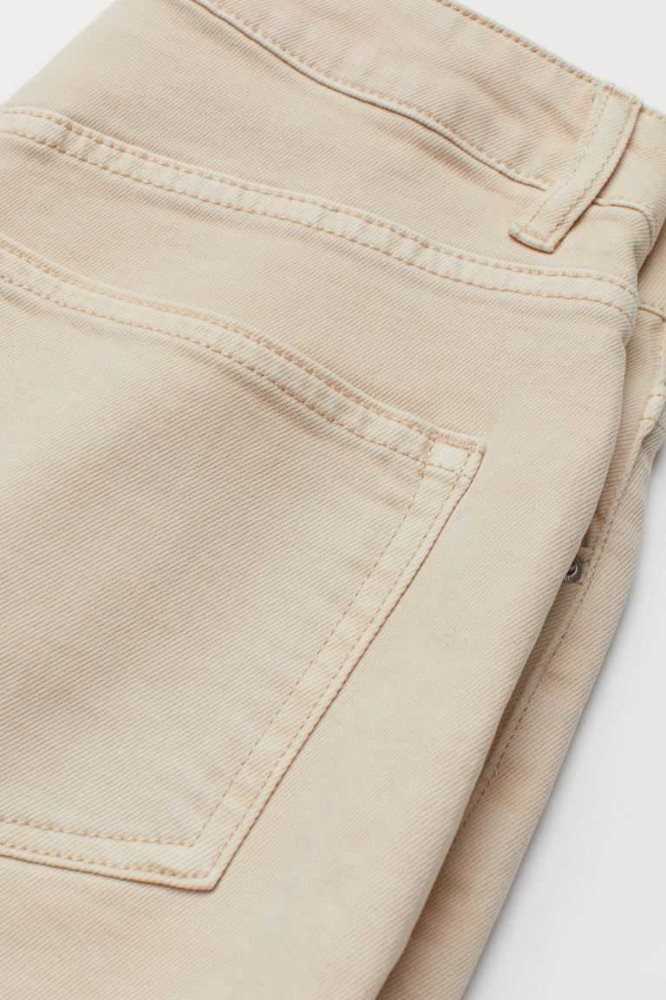 Bermudas H&M Denim High Cintura Mujer Blancos | 401962WJL