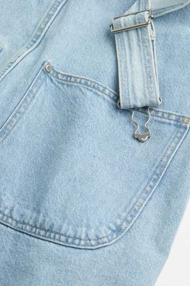 Bermudas H&M Denim Overall Mujer Azules Claro | 283094KQZ