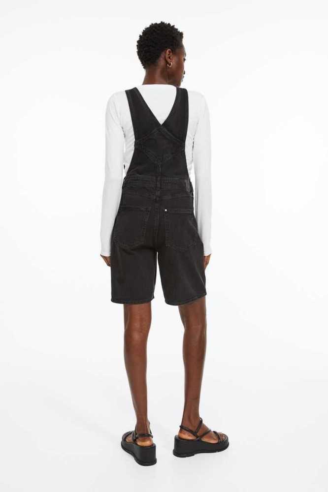 Bermudas H&M Denim Overall Mujer Azules | 718490LNW