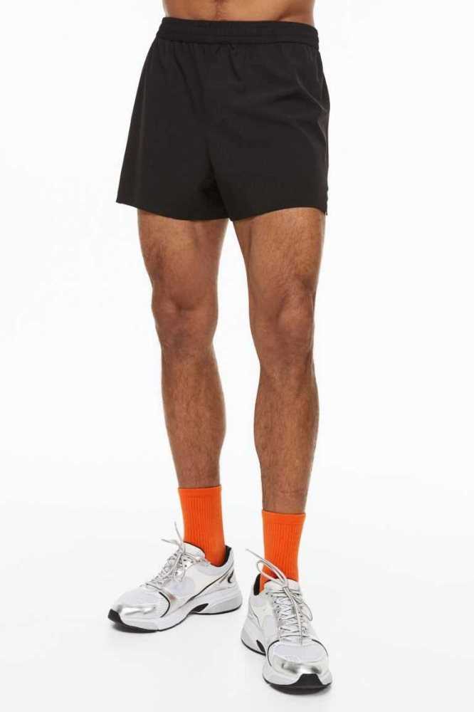 Bermudas H&M DryMove Pocket-detail running Hombre Negros | 978612HAN