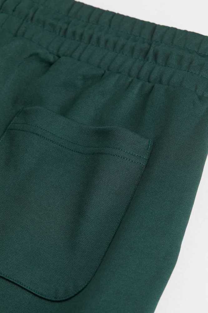 Bermudas H&M Embroidery-detail Jersey Hombre Azules Oscuro | 942073EPI