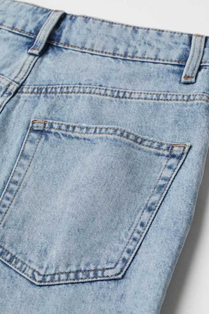 Bermudas H&M High Cintura Bermuda Mujer Azules Claro | 492765YAV