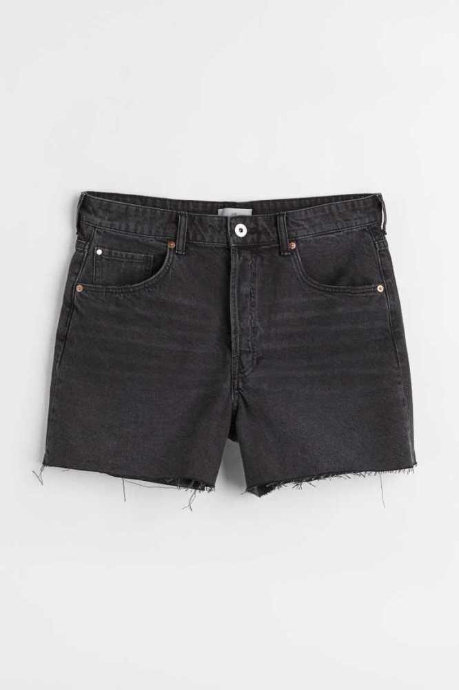 Bermudas H&M High Cintura Denim Mujer Azules Claro | 059314WIE