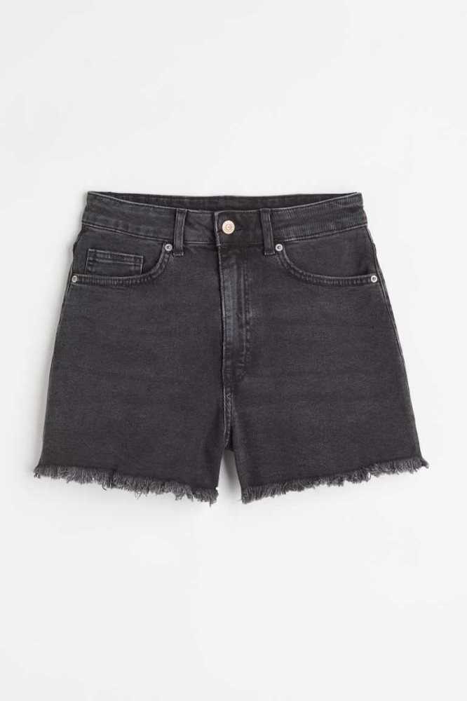 Bermudas H&M High Cintura Denim Mujer Azules | 930748RVQ