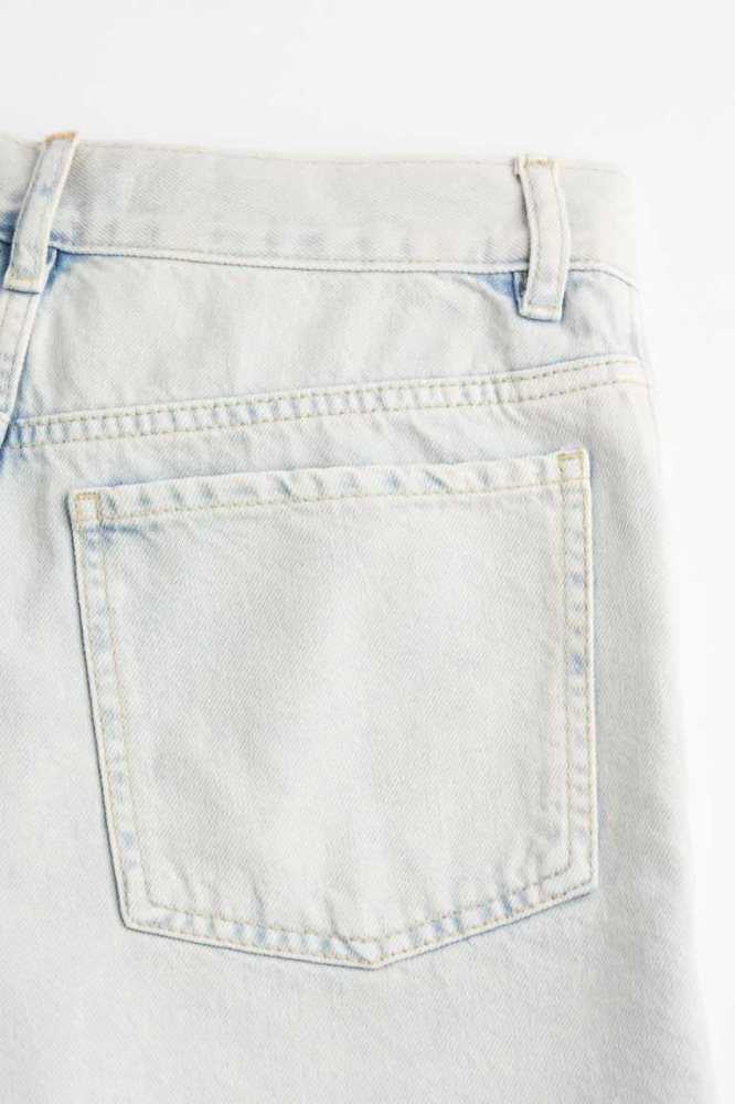 Bermudas H&M High Cintura Denim Mujer Negros | 584167AUB