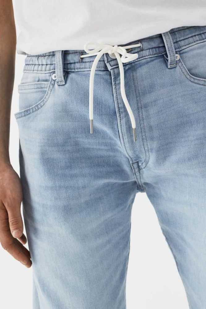 Bermudas H&M Híbrido Regular Denim Jogger Hombre Azules Claro | 796805VKI