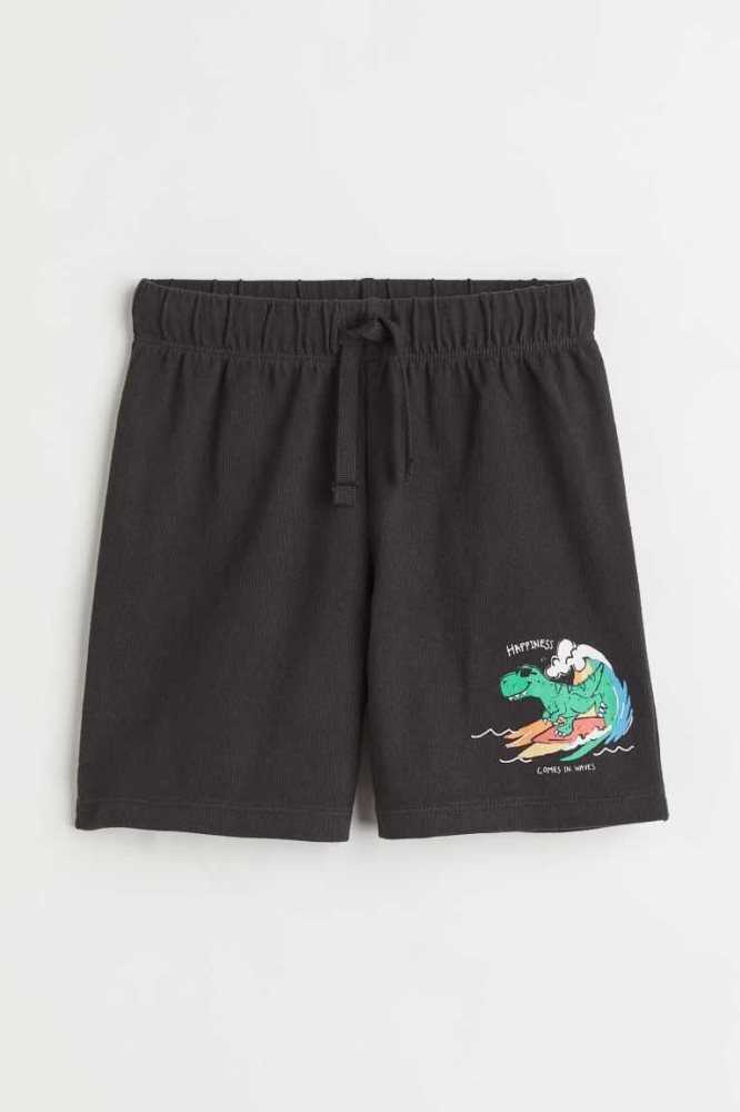 Bermudas H&M Jersey Niños Negros | 136847XEM