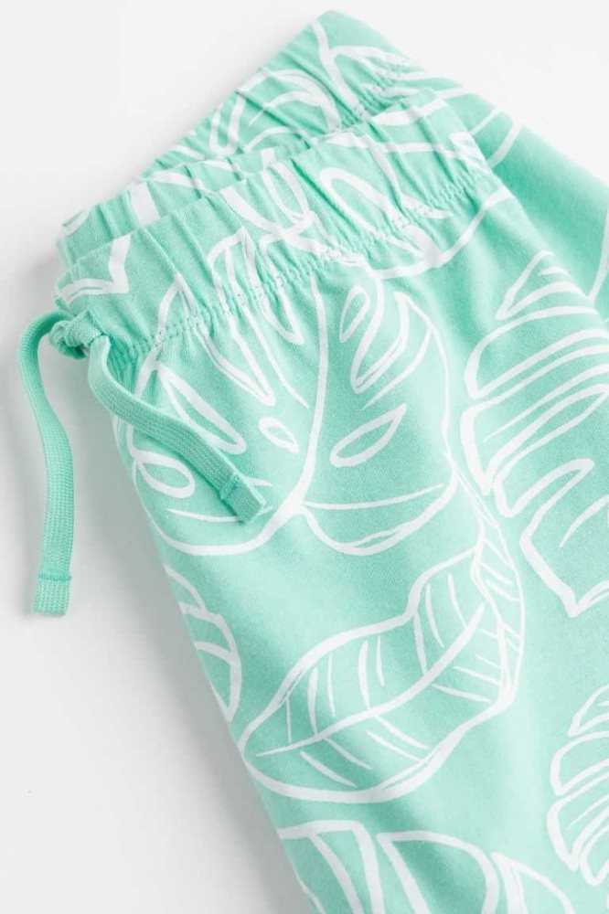 Bermudas H&M Jersey Niños Verdes Claro | 971520XFG