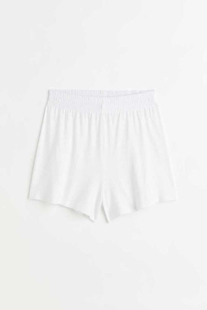 Bermudas H&M Linen-blend Mujer Amarillos Claro | 930728SDU