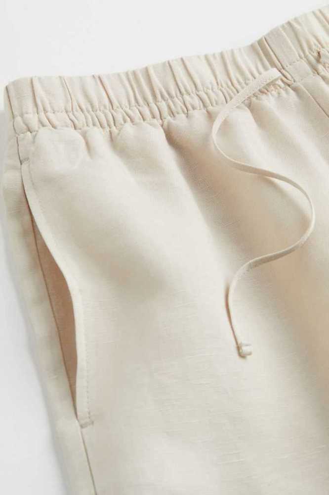 Bermudas H&M Linen-blend Mujer Blancos | 479062UHO