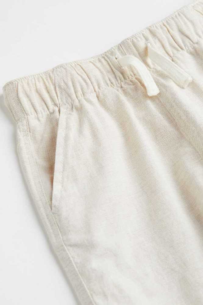 Bermudas H&M Linen-blend Pull-on Niños Azules Claro | 401829RAE