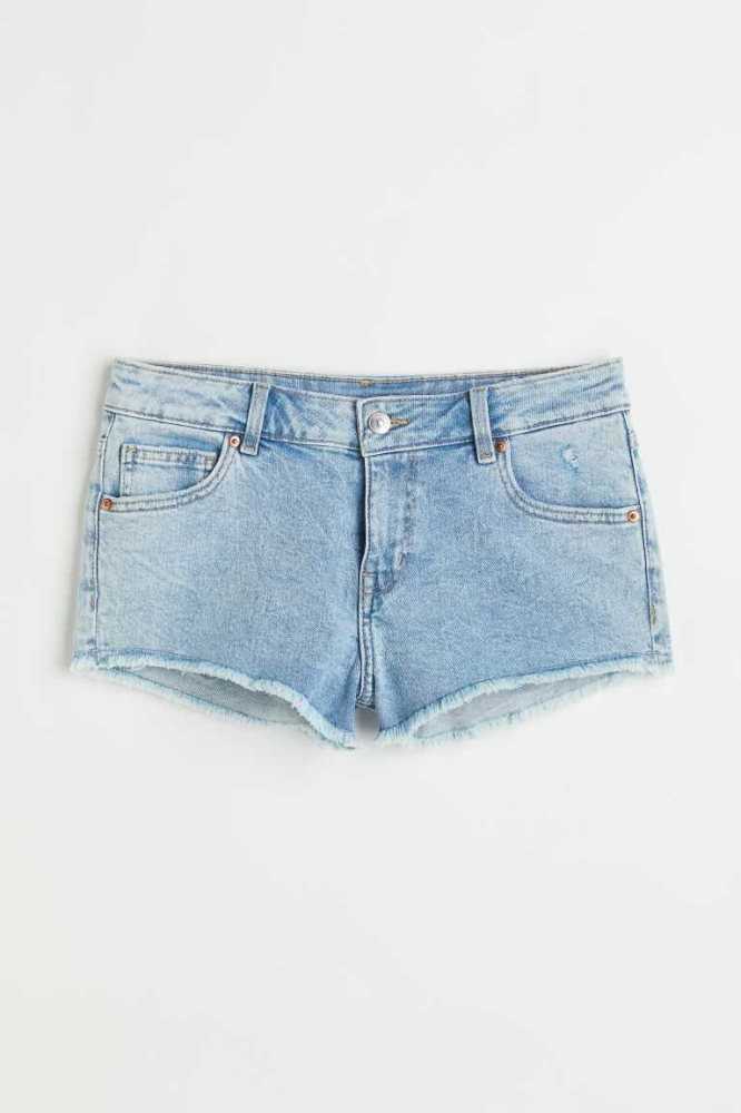 Bermudas H&M Low Cintura Denim Mujer Azules | 279365AFI